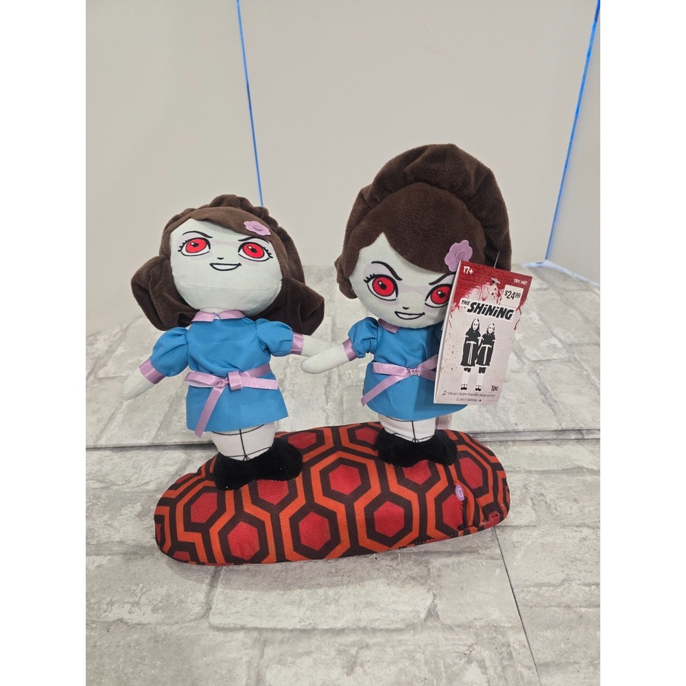 The Shining Talking Grady Twins Gemmy Speaks Creepy Phrases VIDEO Brand New